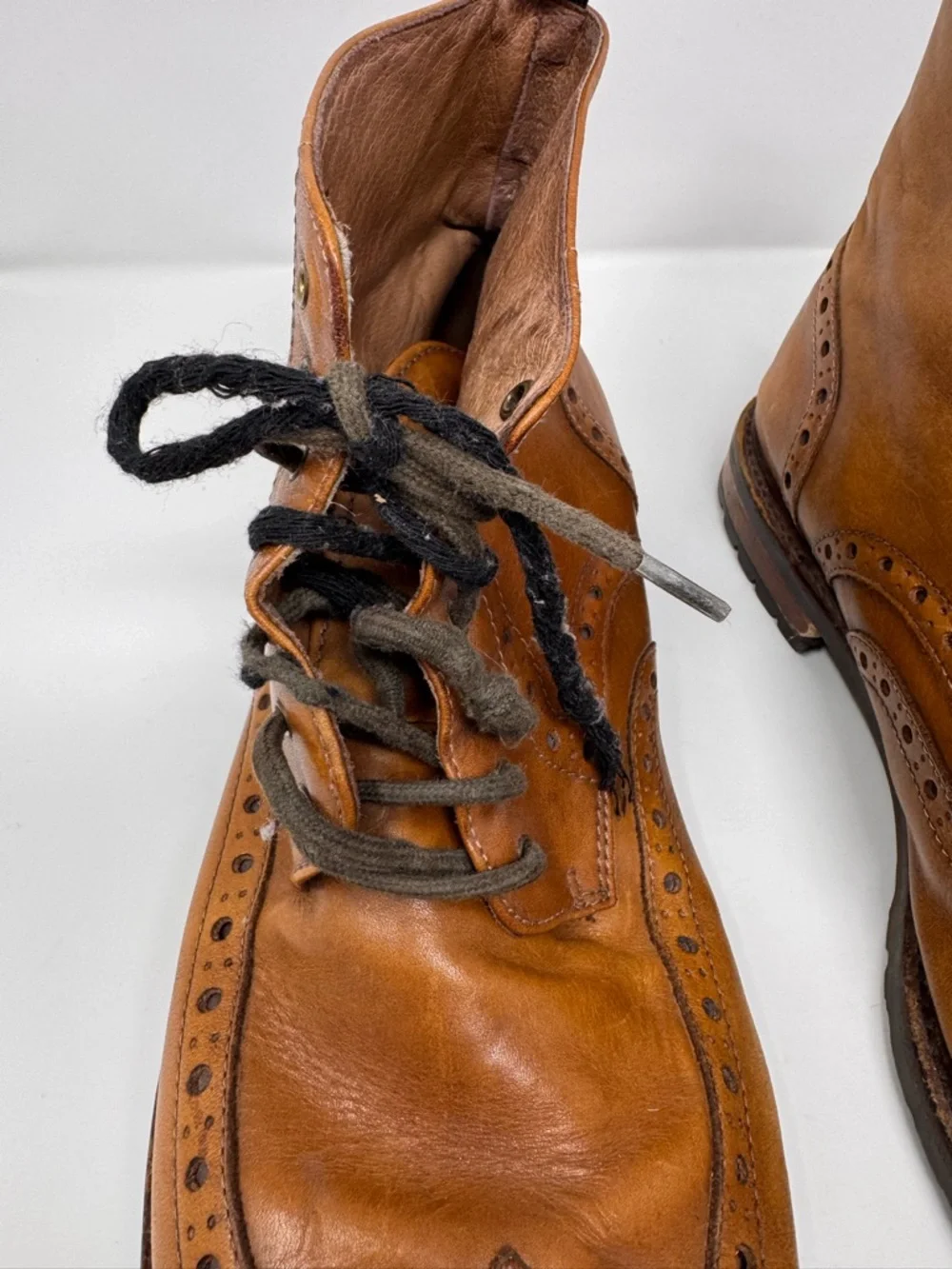 Gordon‎ Rush Wingtip Size 14 Laceup Boots, leather, stafford, preppy, boho, work